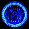 7" Blue SMD LED Halo Angel Eye H4 Halogen 60W Light Bulb Motorcycle Headlight