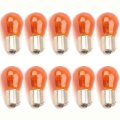 1156NA 12V Amber Park Parking Back Up Tail Light Signal Lamps Box of 10 Bulbs