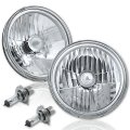 55 56 57 Chevy Halogen Headlight Headlamp Bulbs Crystal Clear H4 60/55W Pair