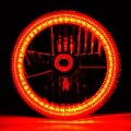 7" Halogen Motorcycle Amber SMD 45-LED Halo H4 Light Bulb Headlight For Harley