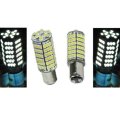 1157 120SMD WHITE LED 12V Tail Light Rear Brake Stop Turn Signal Lamps Bulb Pair