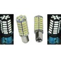 1157 120SMD WHITE LED 12V Tail Light Rear Brake Stop Turn Signal Lamps Bulb Pair