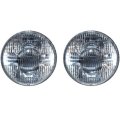 7" Sealed Beam Incandescent Glass Headlight Head Light Headlamp Bulbs Pair 12V