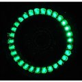 5-3/4" Green LED Angel Eye Motorcycle Halo Projector Headlight Turn Signal Light