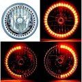 7" Halogen Motorcycle Amber 40-LED Halo Ring H4 Light Bulb Headlight For: Harley