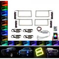 07-13 GMC Sierra Multi-Color Changing LED RGB Headlight Halo Rings BLUETOOTH Set