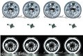 5-3/4" WHITE LED HALO HALOGEN LIGHT BULB HEADLIGHT ANGEL EYE CRYSTAL CLEAR SET