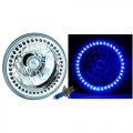 7" H6024/6014 Blue LED Angel Eye Ring Halo Headlight Blinker Turn Signal Light