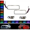 05-07 Ford F-250 Multi-Color Changing LED RGB Halo Lower Headlight Rings Pair