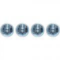 5-3/4" Crystal Clear Halogen Headlight Aluminum Headlamp 60/55W Light Bulbs Set