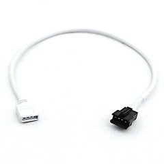 12 Inch 4 Flat Pin to 4 Snap Connector Adapter Female Cable LED RGB Strip Light Octane Lighting