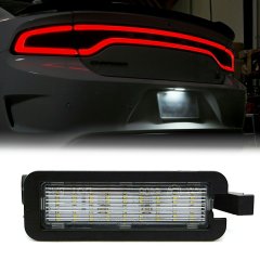 White 6K LED License Plate Light Lamp For 15-18 Dodge ChargerChrysler 300 Octane Lighting