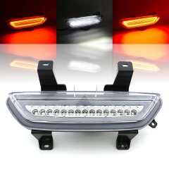 Rear Red LED DRL Backup 4th Brake Light Clear Lens For 15-17 Ford Mustang Octane Lighting