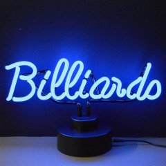 BILLIARDS NEON SCULPTURE