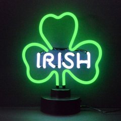 IRISH SHAMROCK NEON SCULPTURE