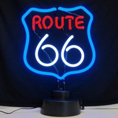 ROUTE 66 NEON SCULPTURE