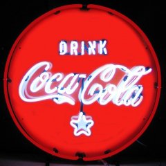 COCA-COLA RED, WHITE & COKE NEON SIGN