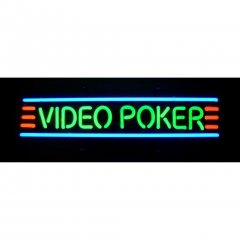 VIDEO POKER NEON SIGN