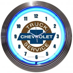 CHEVY TRUCK NEON CLOCK