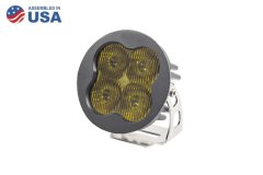 Worklight SS3 Pro Yellow SAE Fog Round Single Diode Dynamics