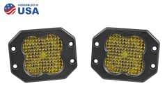 Worklight SS3 Sport Yellow Flood Flush Pair Diode Dynamics