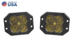 Worklight SS3 Sport Yellow SAE Fog Flush Pair Diode Dynamics