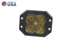 Worklight SS3 Sport Yellow SAE Fog Flush Single Diode Dynamics