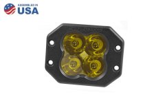 Worklight SS3 Sport Yellow Spot Flush Single Diode Dynamics