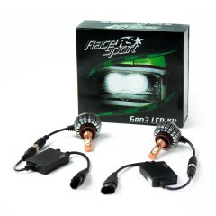 GEN3 H7 2,700 LUX LED Headlight Kit w/ Copper Core and Pancake Fan Design Race Sport Lighting