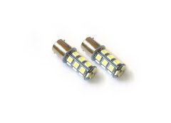 1156 5050 LED 18 Chip Bulbs Amber Pair Race Sport Lighting