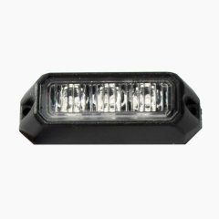 3-LED White Surface Mount Strobe IP68 Race Sport Lighting