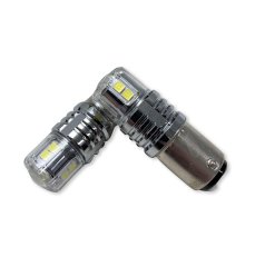 PNP Series 1157 LED Replacement Bulbs With New 3030 Diode Technology and Corrosion Proof Cover White LED Race Sport Lighting