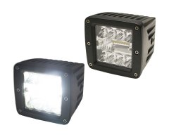 Eco Light LED High Power CUBE Style Auxiliary Lights Sold as Pairs Race Sport Lighting
