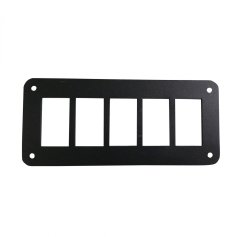 Aluminum Rocker Switch Mounting Panel for 5 Rocker Switches Race Sport Lighting