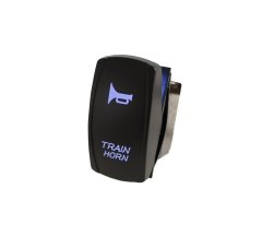 LED Rocker Switch with Blue LED Radiance Train Horn Race Sport Lighting