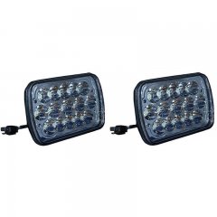 7X6" LED HID Light Bulbs Crystal Clear Sealed Beam Headlamp Headlight Pair