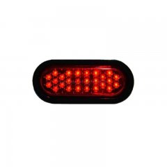 (1) 6 And Work Truck Box Trailer Rv Brake Tail Light Turn Signal Red 26-Led Lights