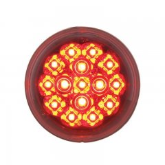 15 LED 2 3/8" Harley Turn Signal - Red LED/Clear Lens | Motorcycle Products