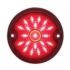 21 LED 3 1/4" Harley Signal Light w/ 1156 Plug - Red LED/Smoke Lens | Motorcycle Products