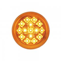 15 LED 2 3/8" Harley Turn Signal - Amber LED/Amber Lens | Motorcycle Products