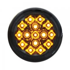 15 LED 2 3/8" Harley Turn Signal - Amber LED/Smoke Lens