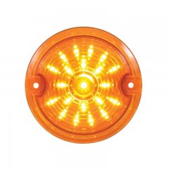 21 LED 3 1/4" Harley Signal Light w/ 1156 Plug - Amber LED/Amber Lens | Motorcycle Products