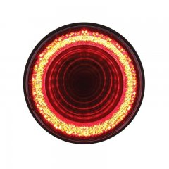 24 LED 4" "MIRAGE" Stop, Turn / Tail Light - Red LED/Red Lens | LED / Incandescent Replacement Lens