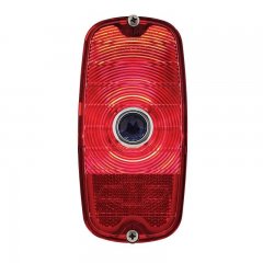 1960-66 Chevy Pickup Fleetside Tail Light Assembly - Red Lens w/ Blue Dot | Complete Incandescent Tail Lights