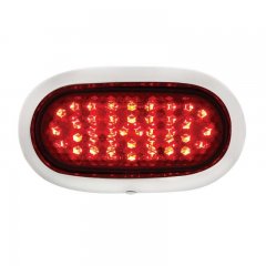 1942-48 SS Flush Mount LED Tail Light Assembly - Red Lens | Complete LED Tail Lights