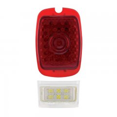 1937-38 Chevy Passenger Car / 1940-53 Chevy / GMC Truck LED Sequential Tail Light - Driver | LED / Incandescent Replacement Lens