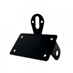 Black "Bobber" Style Side Mount Light Bracket - Horizontal | Motorcycle Products