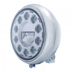 7" Motorcycle Headlight w/ 11 LED High Power Bulb | Motorcycle Products