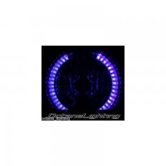 7 And Halogen Motorcycle Blue Purple Led Halo Ring Light Bulb Headlight Fits Harley