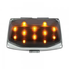 12 LED Harley Front Fender Tip Light - Amber LED/Smoke Lens | Motorcycle Products